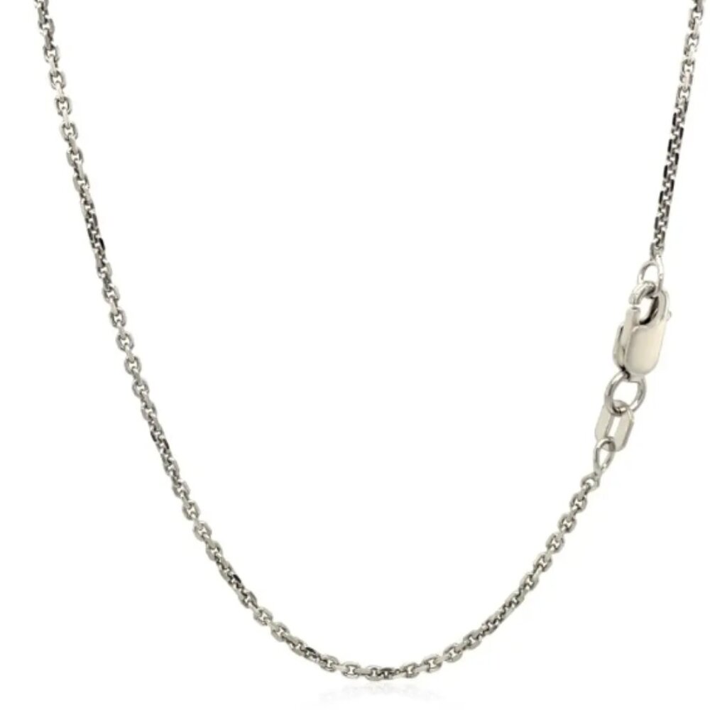 EUC Sterling Silver High Polished Cable Chain 1.4mm - Picture 3 of 5